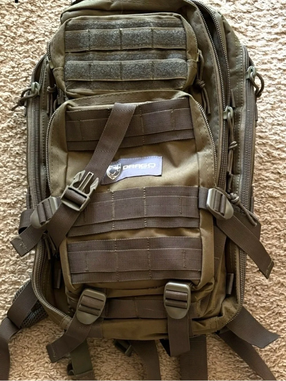 Tactical Men's Backpack in Olive Green